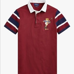 Ralph Lauren Bear Logo Short Sleeve Rugby Shirt, S